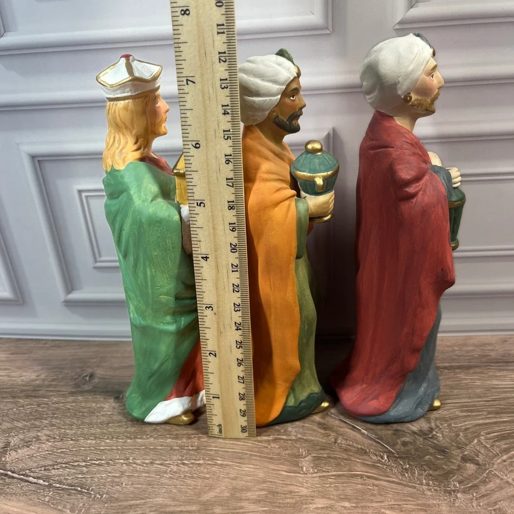 Homco Nativity Wise Men Figurines Multicolor Porcelain 5207 Vintage Set‎ of 3